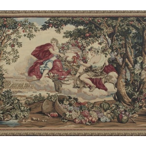 Bacchus Jacquard Wall Tapestry: European Fine Art, 27x40 inch