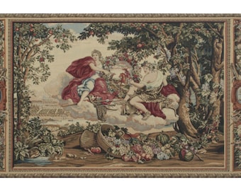Bacchus European Wall Tapestry - Decorative Jacquard Fine Art Wall Tapestry - Woven Home Decor Medieval Wall Tapestry Hanging