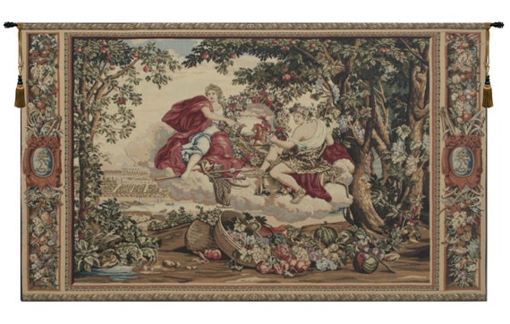 Bacchus Jacquard Wall Tapestry: European Fine Art, 27x40 inch