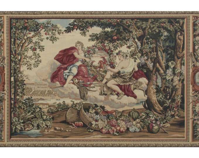 Bacchus Jacquard Wall Tapestry: European Fine Art, 27x40 inch