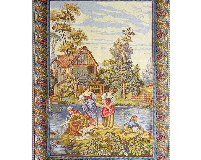 Francois Boucher Tapestry: Rococo European Wall Art (17x15 inch)