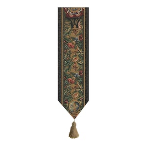 Prise de Lille Tapestry Bell Pull French Medieval Jacquard Wall Hanging 42x6 Inch