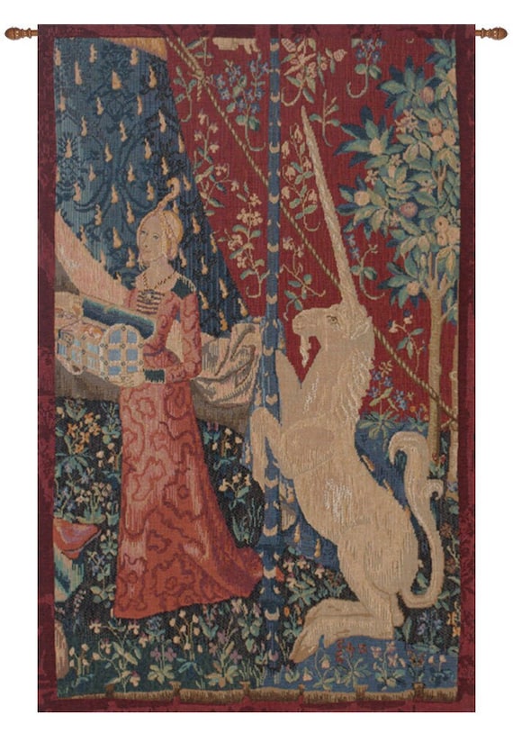 Jeune Fille Au Coffret European Wall Tapestry