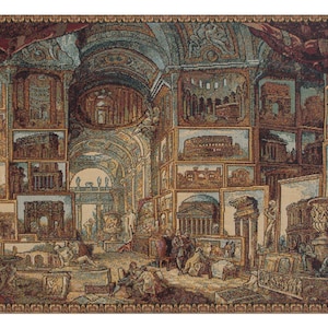 博物館の壁掛けヨーロッパの壁タペストリー、イタリアのリビングルームの壁アート、歴史的な城の織り壁掛けタペストリー彼女へのギフト