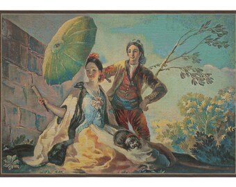 Quitasol Medium European Wall Tapestry - Decorative Wall Hanging - Illuminated Background Wall Décor Art - Woven Jacquard Wall Art