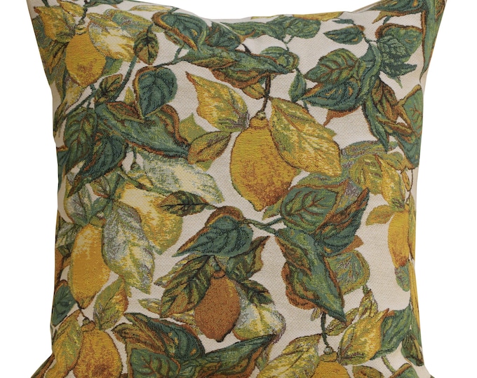 Large Belgian Citrons Tapestry Cushion Cover - Decorative Throw Pillow Case for Couch Sofa Chair