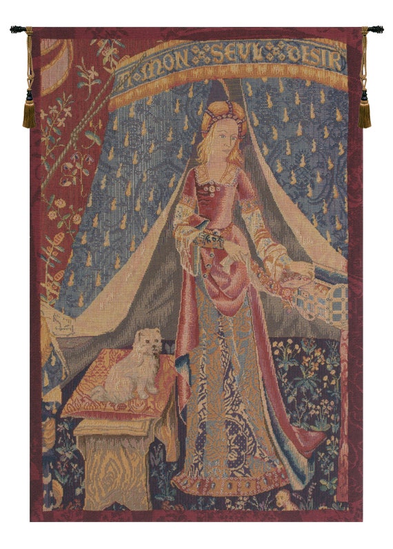 Dame au Chien I European Wall Tapestry
