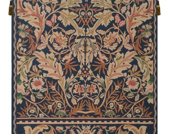 Acanthus II European Wall Tapestry - William Morris Wall Décor Art - Floral Decorative Wall Art - Modern Woven Wall Hanging