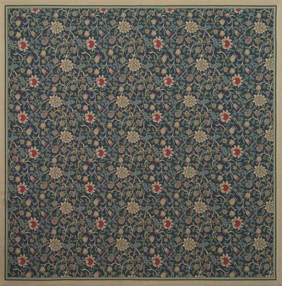 William Morris Tapestry Blanket: Fleurs de Morris Woven Floral Throw