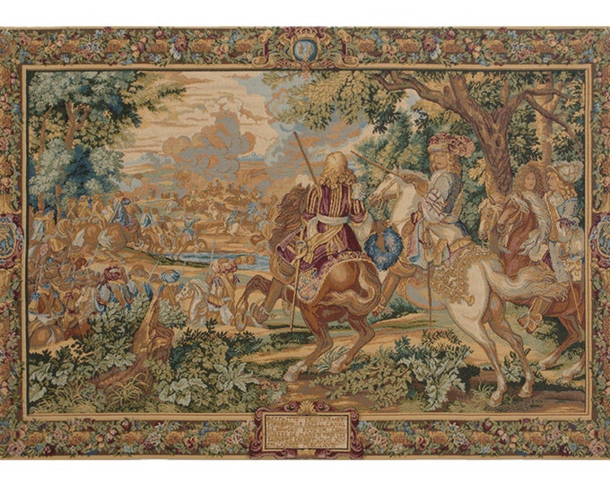 King Louis XIV Tapestry: Woven Italian Wall Decor (26x37 inch)