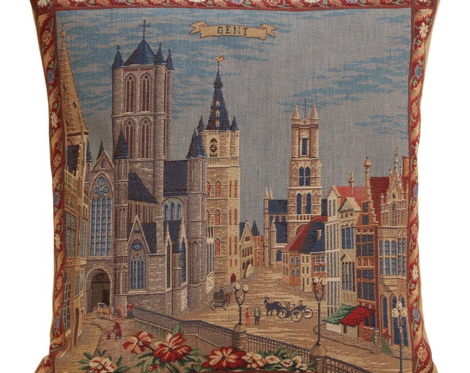 Belgian Wall Tapestry Cushion Cover – Gent Torens Design, Woven Home Decor
