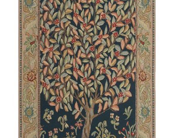 William Morris Tree of Life Wall Hanging Pastel Botanical Tapestry Cottagecore Vintage Decor