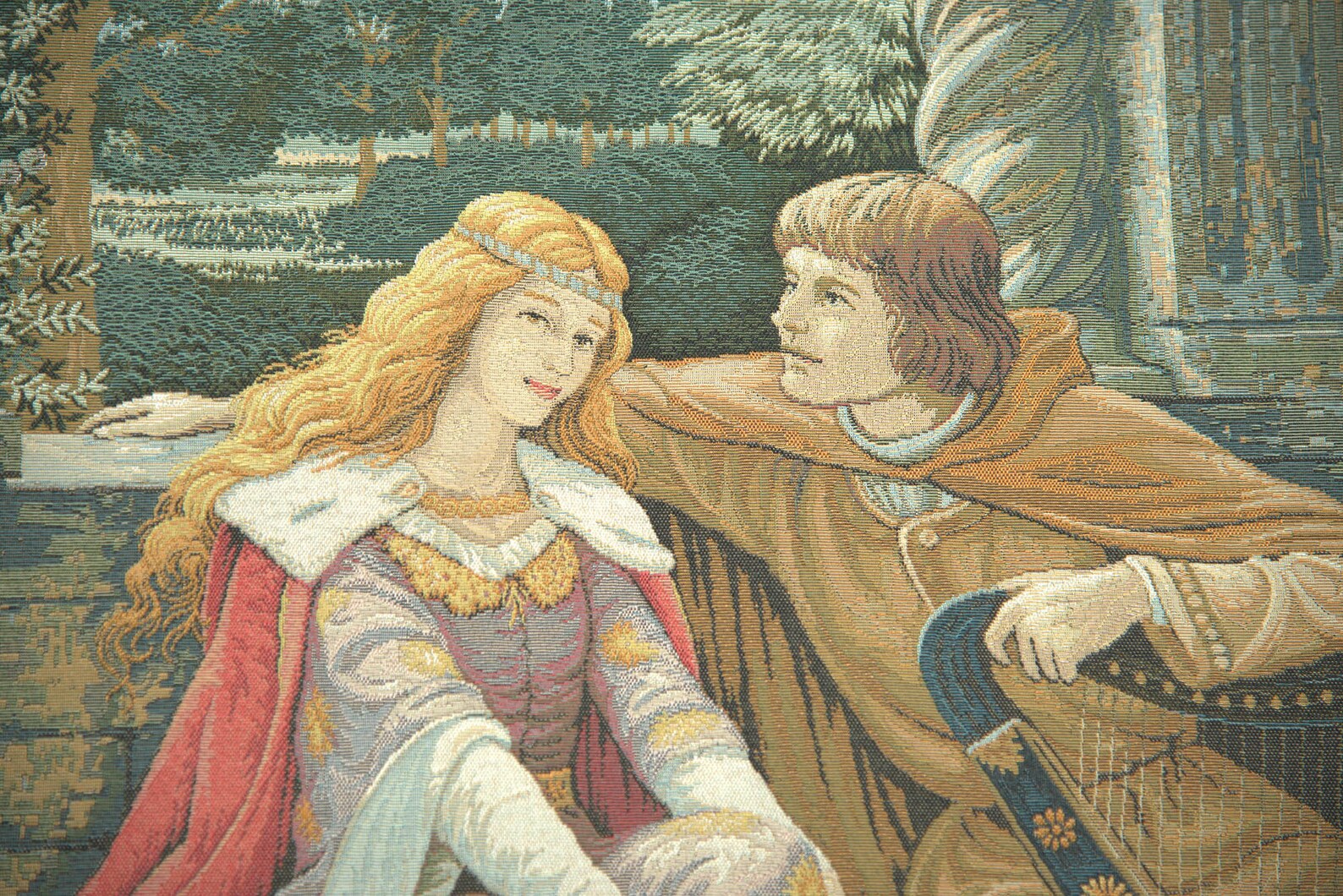 Figur In Tristan Und Isolde 5 Buchstaben Tristan and Isolde European Wall Tapestry Medieval Woven - Etsy