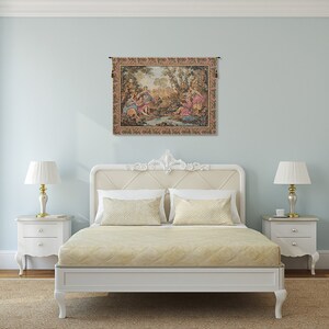 Gallanteries European Wall Tapestry - Woven Jacquard Wall Decor Art - Unique Medieval Wall Hanging - Decorative Belgian Wall Tapestry