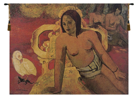 Paul Gauguin Tapestry: Vairumati Jacquard Woven Wall Art