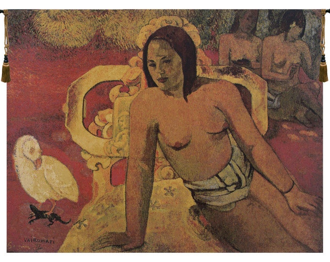 Paul Gauguin Tapestry: Vairumati Jacquard Woven Wall Art