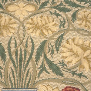 William Morris rose tapestry pillow cover with floral vase design vintage jacquard woven cushion for sofa home decor