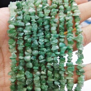 Emerald Uncut Chips Beads || 34 inch Strand || Emerald Beads For Jewelry Making