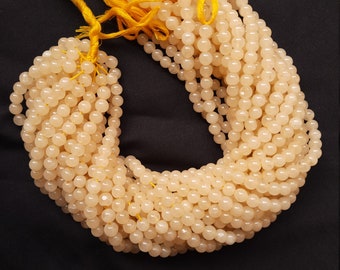 Natural Yellow Calcite Smooth Round 6 mm beads, 13" Strand, Handmade Calcite Round Ball beads for jewelry, bracelet, malal Making, Diy