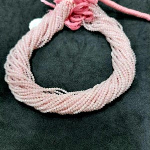 AAA Quality 2 mm Rose Quartz Micro faceted beads for jewelry making, Rose Quartz Crystal Loose beads Strand, Tiny  Quartz jewelry beads