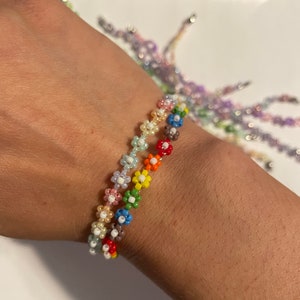 Beaded Flower Bracelet