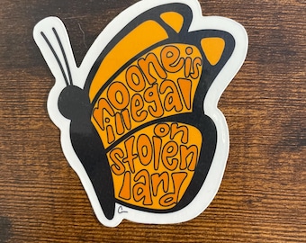 Immigration Rights Butterfly Sticker