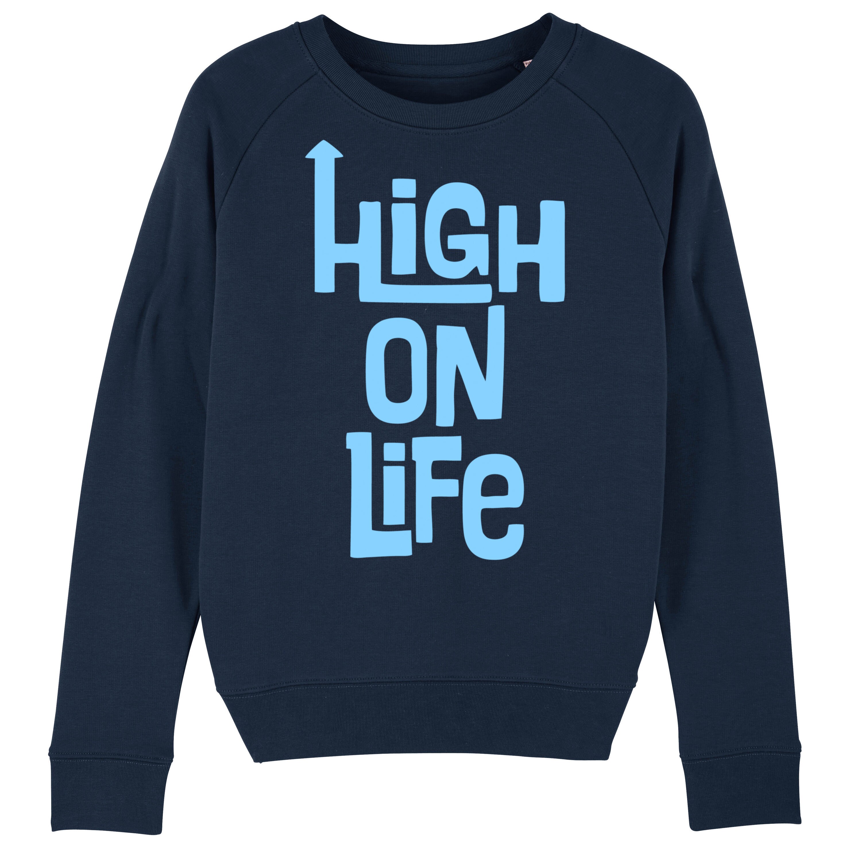 High on Life Women's Navy Sweatshirt With Luxuryfeel Etsy