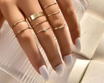 Round Stackable Rings - Etsy