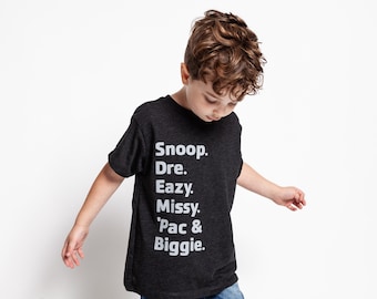 90s Rap Shirt | Hip Hop Shirt | Stylish Kids' Tee | Fun Kids' Tee | American Rappers | Toddler Tees