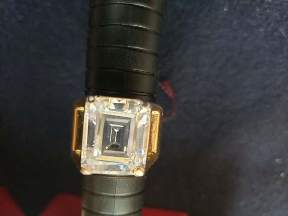 Fabulous Fakes: Unisex Ring, Emerald Cut CZ size … - image 4