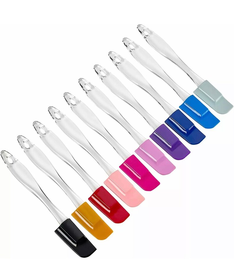 Nonstick Silicone Mini Spatula Lip Gloss Mixing Pro Heat Etsy