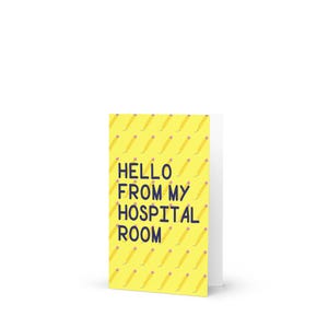 Tarjeta de saludo desde el hospital: para que el niño hospitalizado la envíe a un amigo o familiar