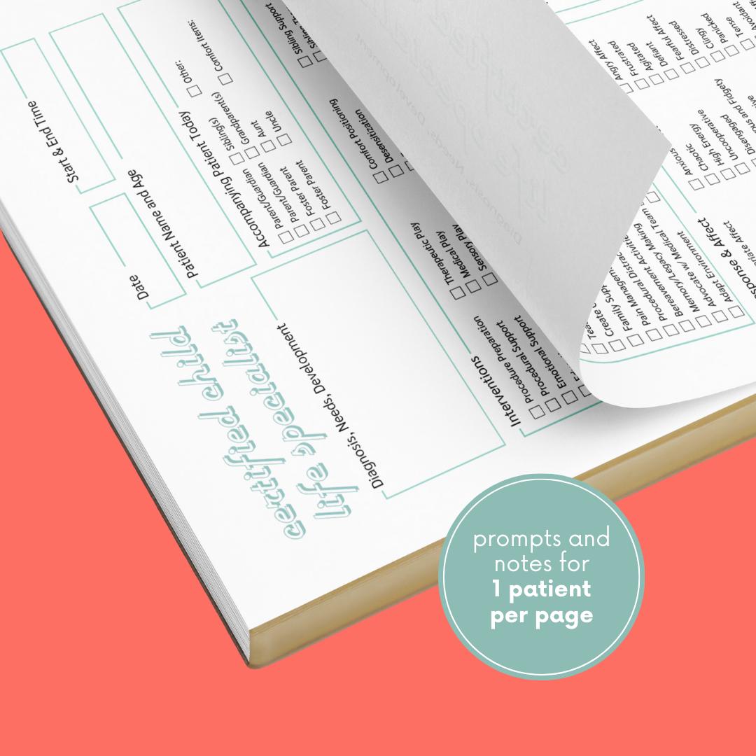 CCLS Notepad 001 Documentation - Child Life Notepad - Quick ...