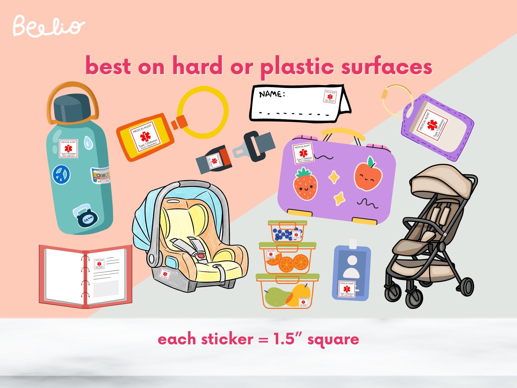 Tinner Sticker Blood Thinner Medical Alert Sticker Sheet | 11-sticker Sheet of ...