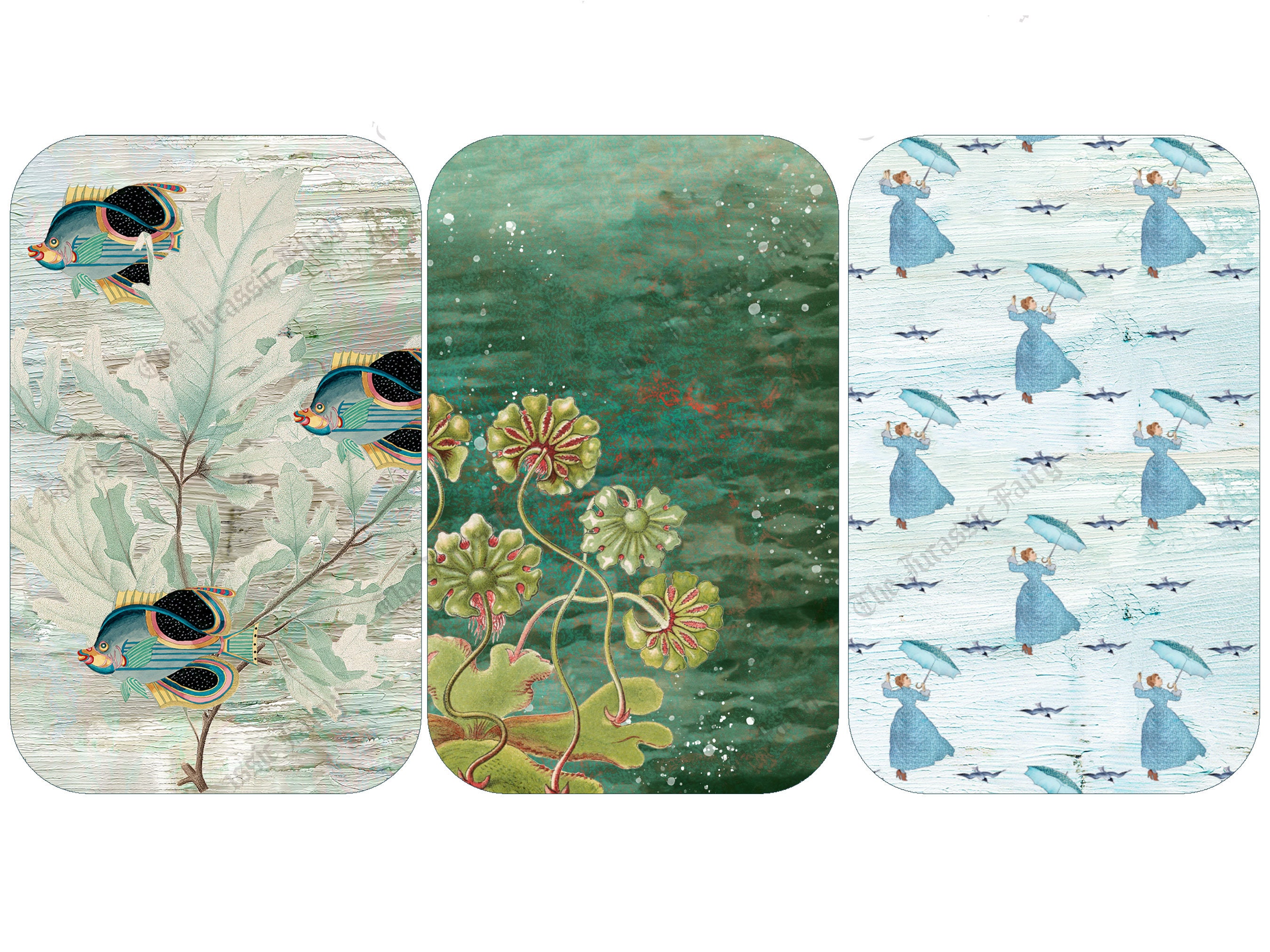 Sea Fairies Altoid Tin Printable Labels With Backgrounds Fairies ...