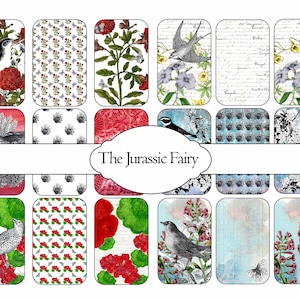 18 Downloadable Altoid Tin Labels with matching edge / washi tape strips and ATC Circles Set 2