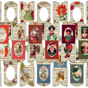 20 Printable Digital Christmas Music Themed Envelopes  - Junk Journal pockets, ephemera pockets, gift pockets
