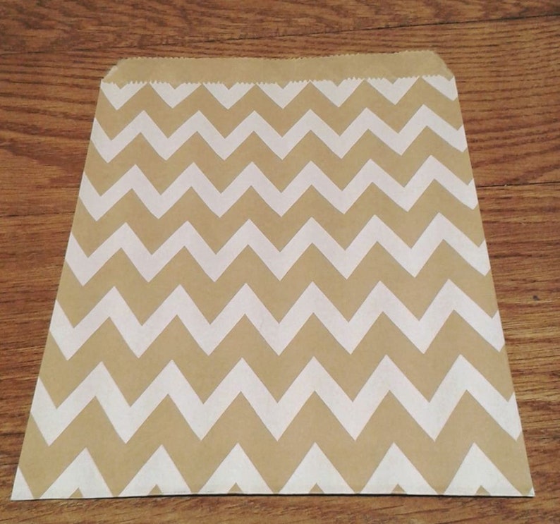 25 50 100 X Brown Kraft Paper Sweet Bags. Spots Stripes Etsy UK