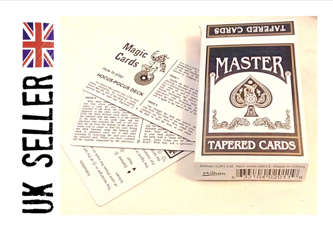 MAGIC CARDS Tapered/marked/stripper Deck Close up Magic Trick Kids ...