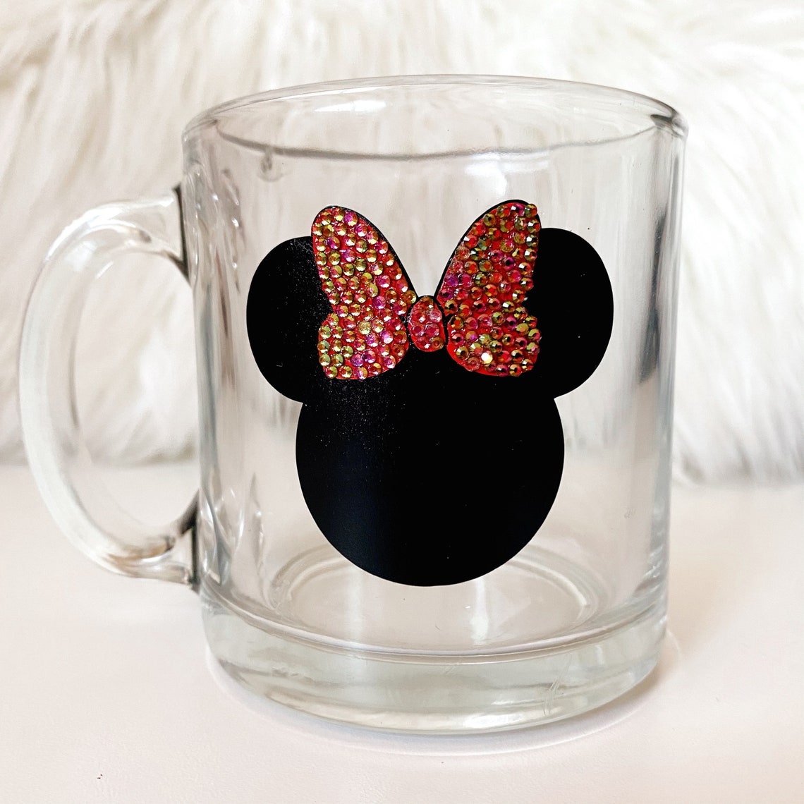 Clear mug coffee mug rhinestone cups Disney mugs Etsy
