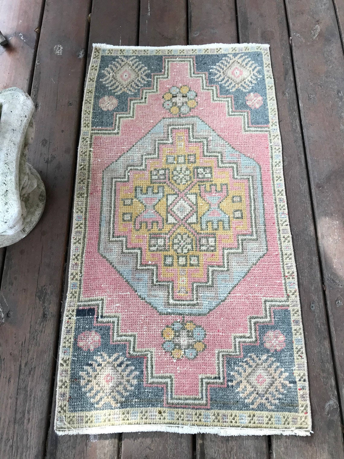 2x3 Tiny Vintage Rug Entryway Rug Doormat Bathroom Mat Etsy
