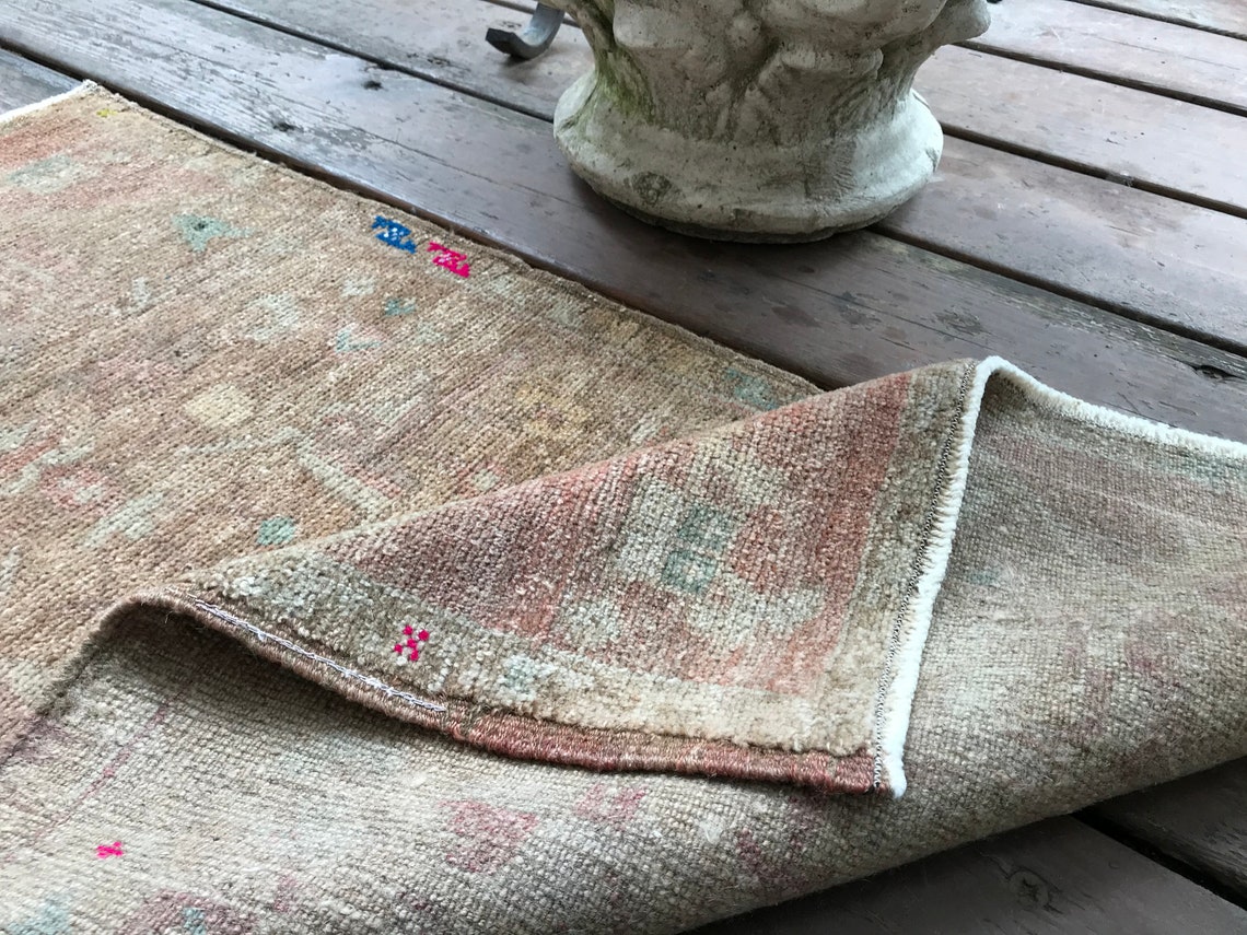 2x3 Tiny Vintage Rug Entryway Rug Doormat Bathroom Mat Etsy