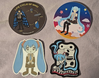 Pegatinas Vocaloid Hatsune Miku (8cm)