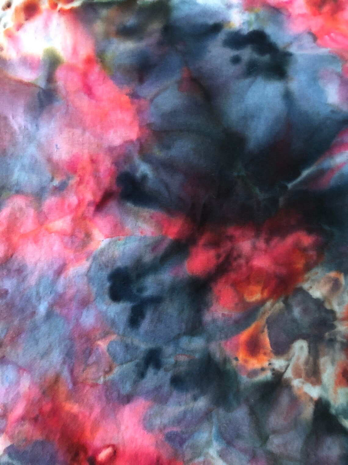 Red and Black Tie Dye Etsy