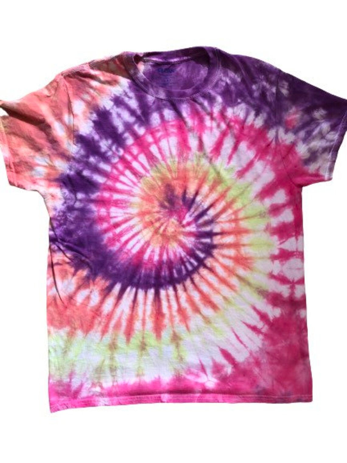 Pink and Purple Womens Spiral Tie Dye Tshirt Etsy