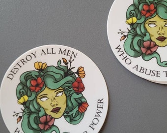 Medusa Sticker- Reproductive Rights- Women's Rights