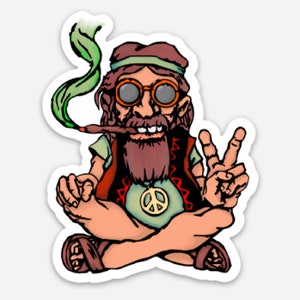 Hippy Sticker