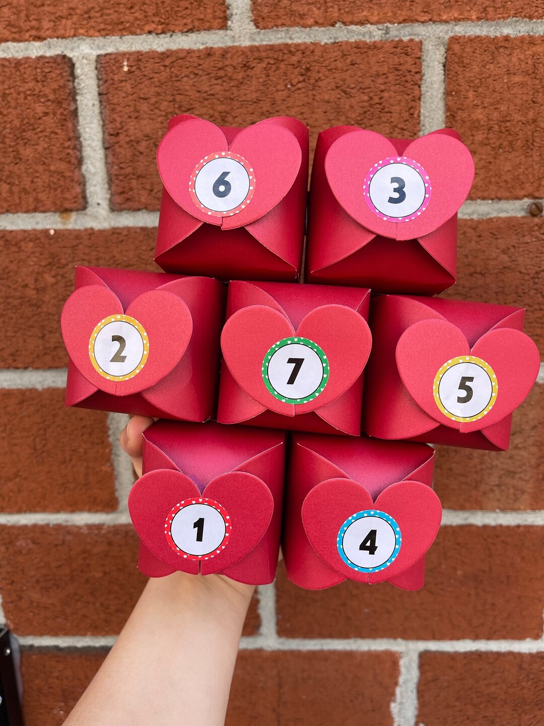 Valentine's Day Countdown Calendar, Valentine's Day Gift for Kids