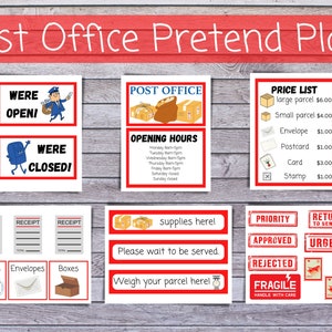 Post Office Dramatic Play, Pretend Play, Classroom Dramatic Play, Home
