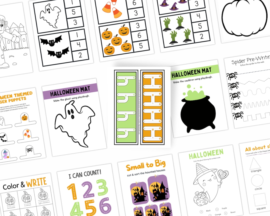 Halloween Toddler/preschool Learning Bundle Halloween Printable Halloween Toddler/preschool Learning Bundle Halloween Printable